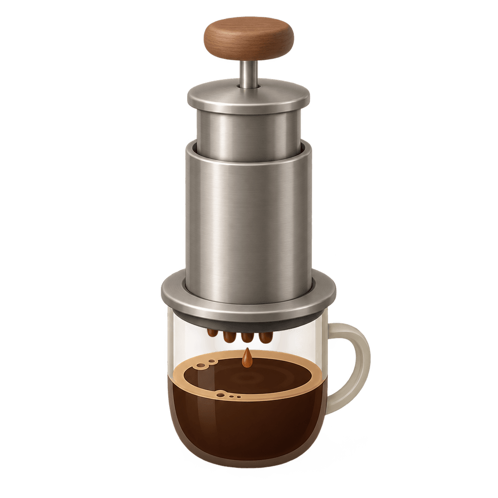Manual Coffee Press 3D icon