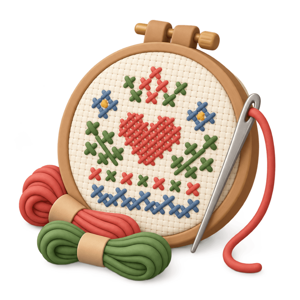 Cross-Stitch Sampler 3D icon