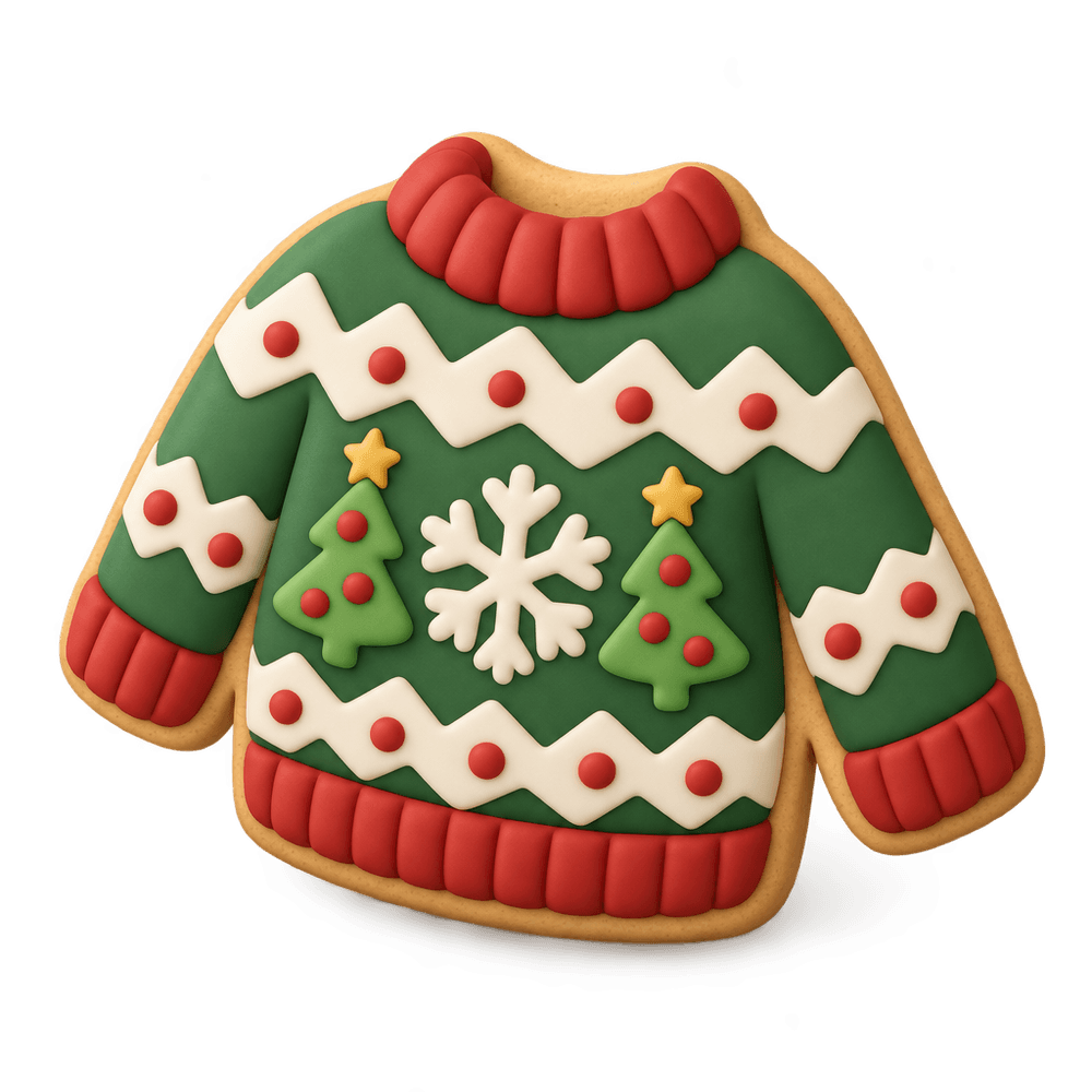 Ugly Sweater Cookie 3D icon