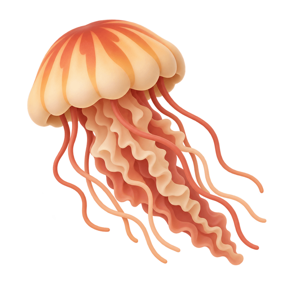 Lion's Mane Jellyfish 3D icon