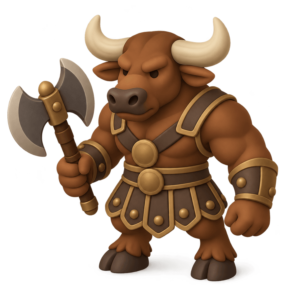 Minotaur Warrior 3D icon