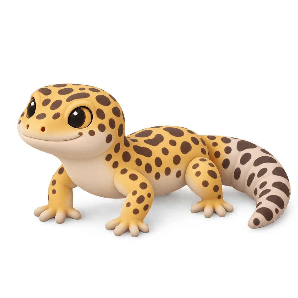 Leopard Gecko 3D icon