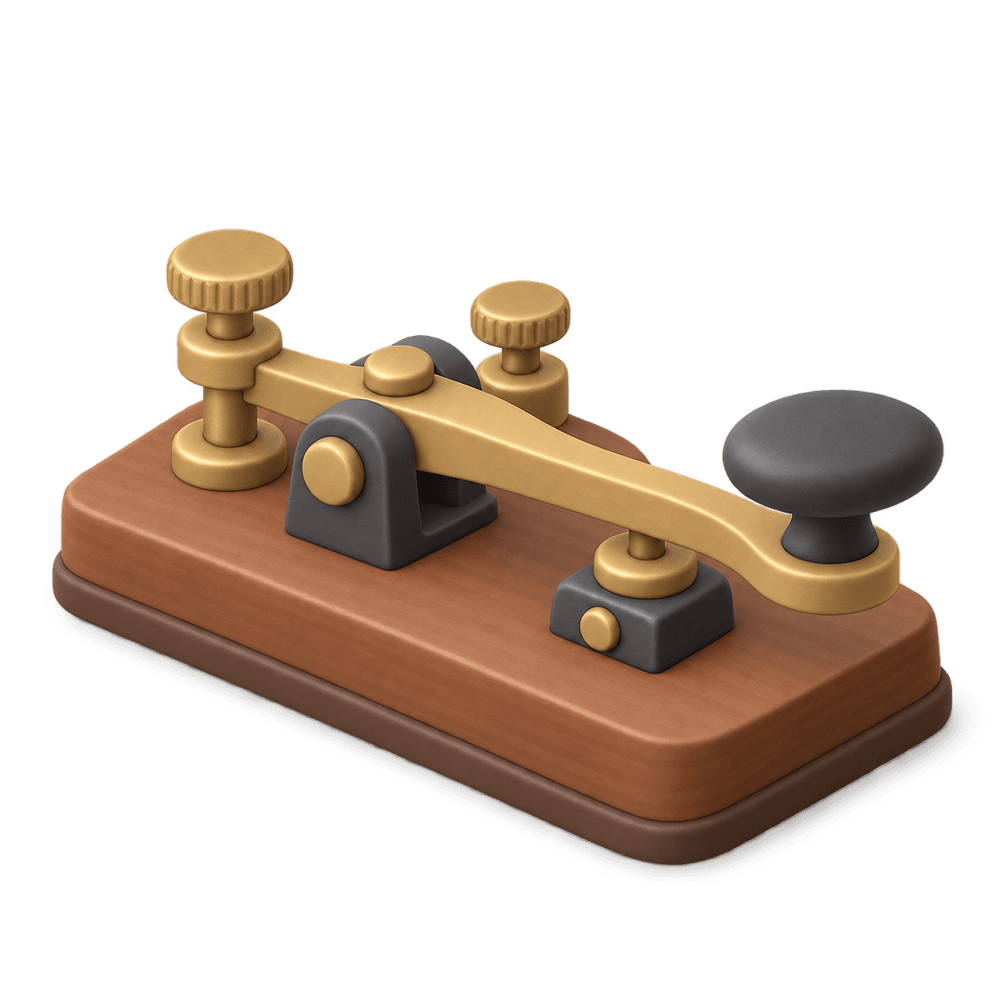 Telegraph Key 3D icon