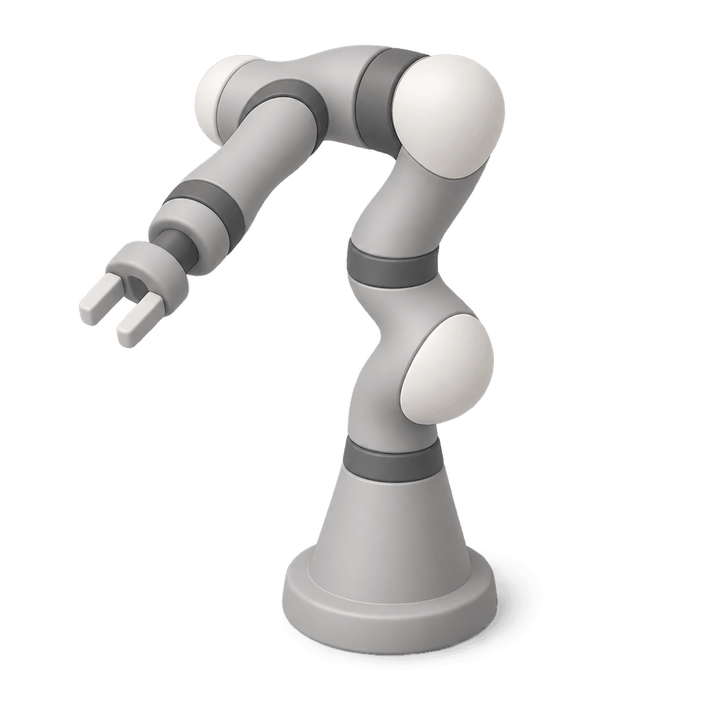 Collaborative Robot Arm 3D icon