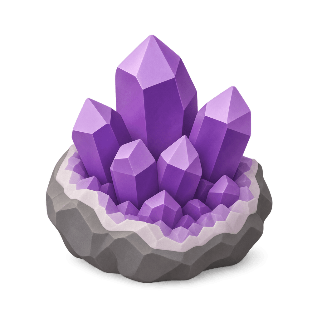 Amethyst 3D icon