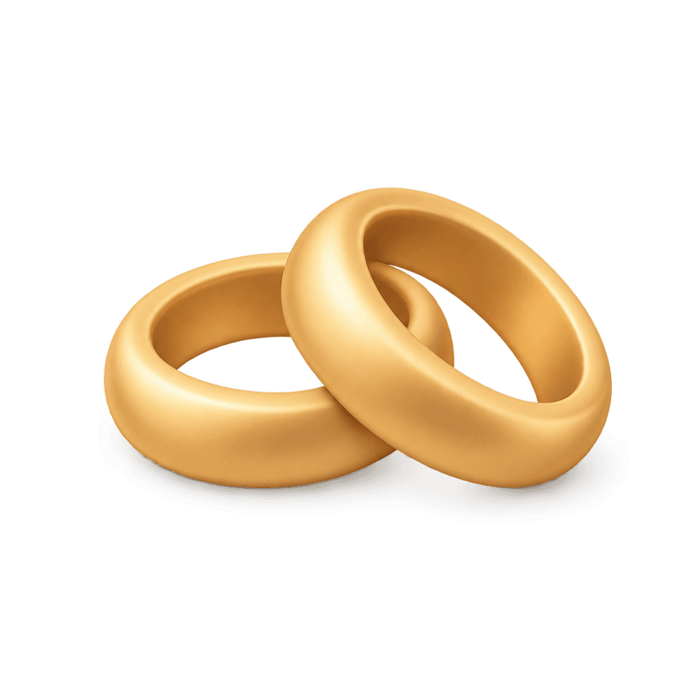 Wedding Rings 3D icon