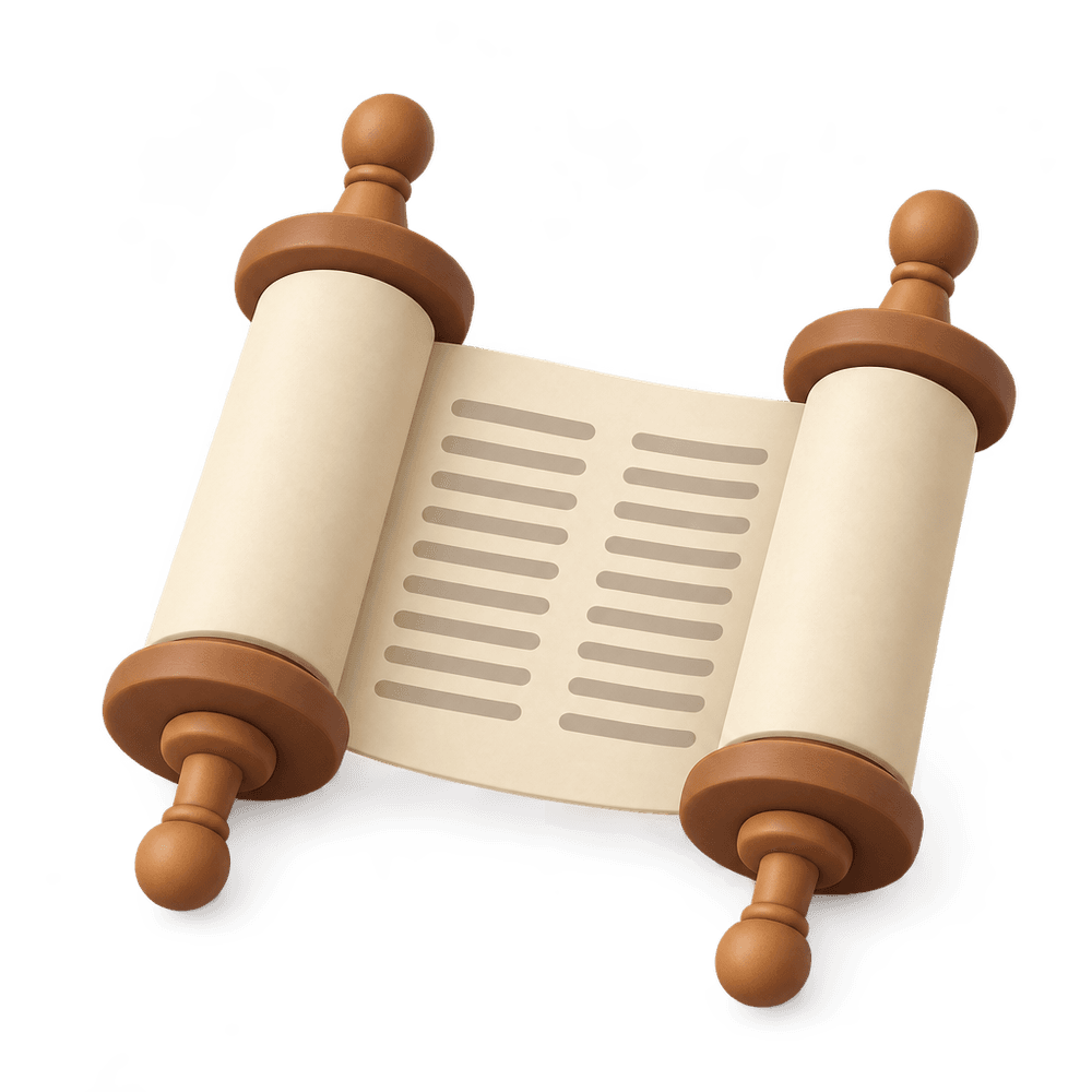 Torah Scroll 3D icon