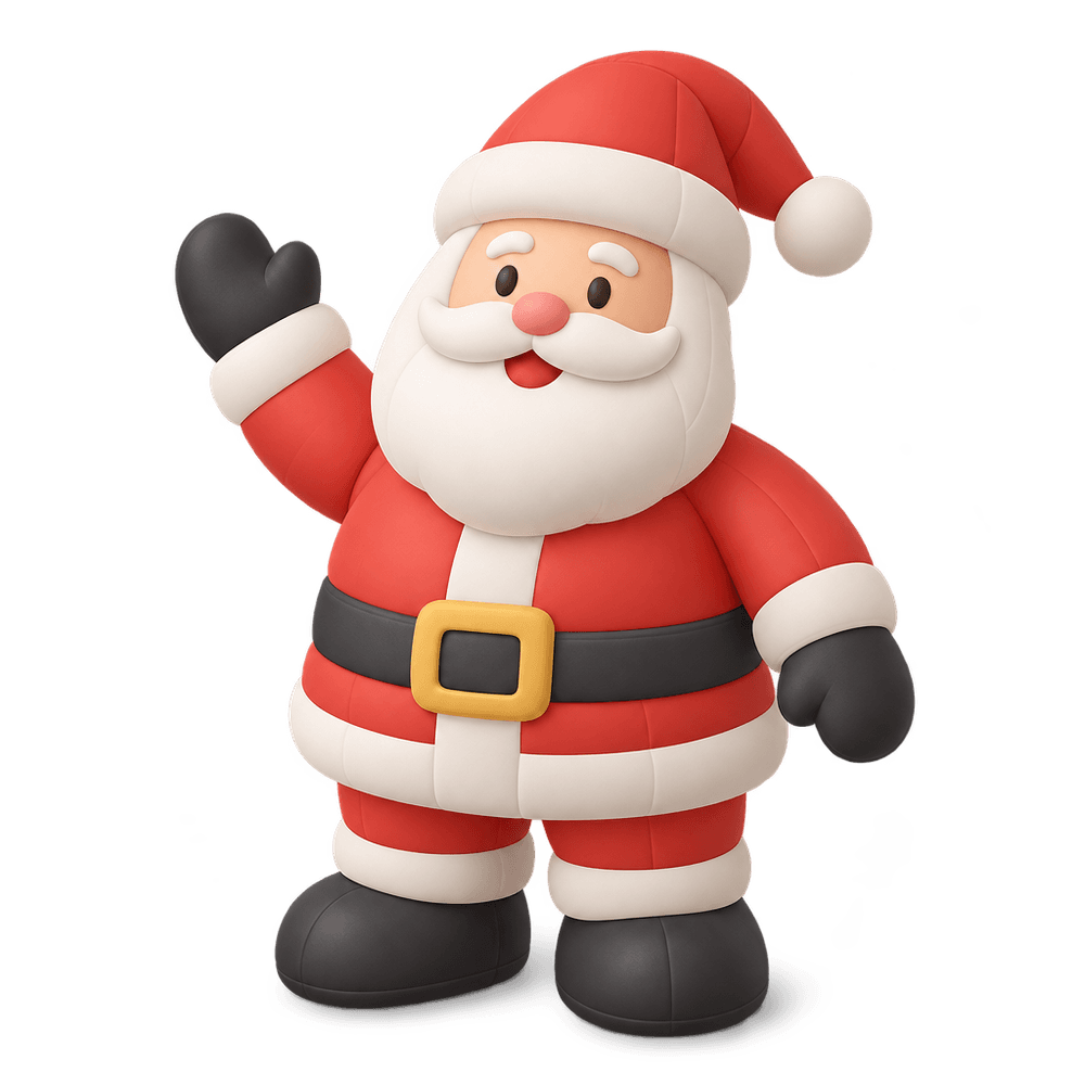 Inflatable Santa 3D icon