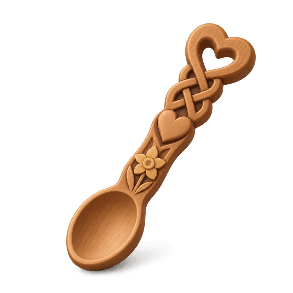 Welsh Love Spoon 3D icon