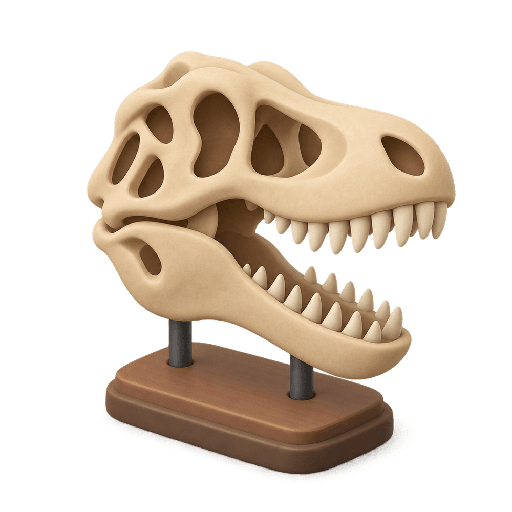 T-Rex Skull 3D icon