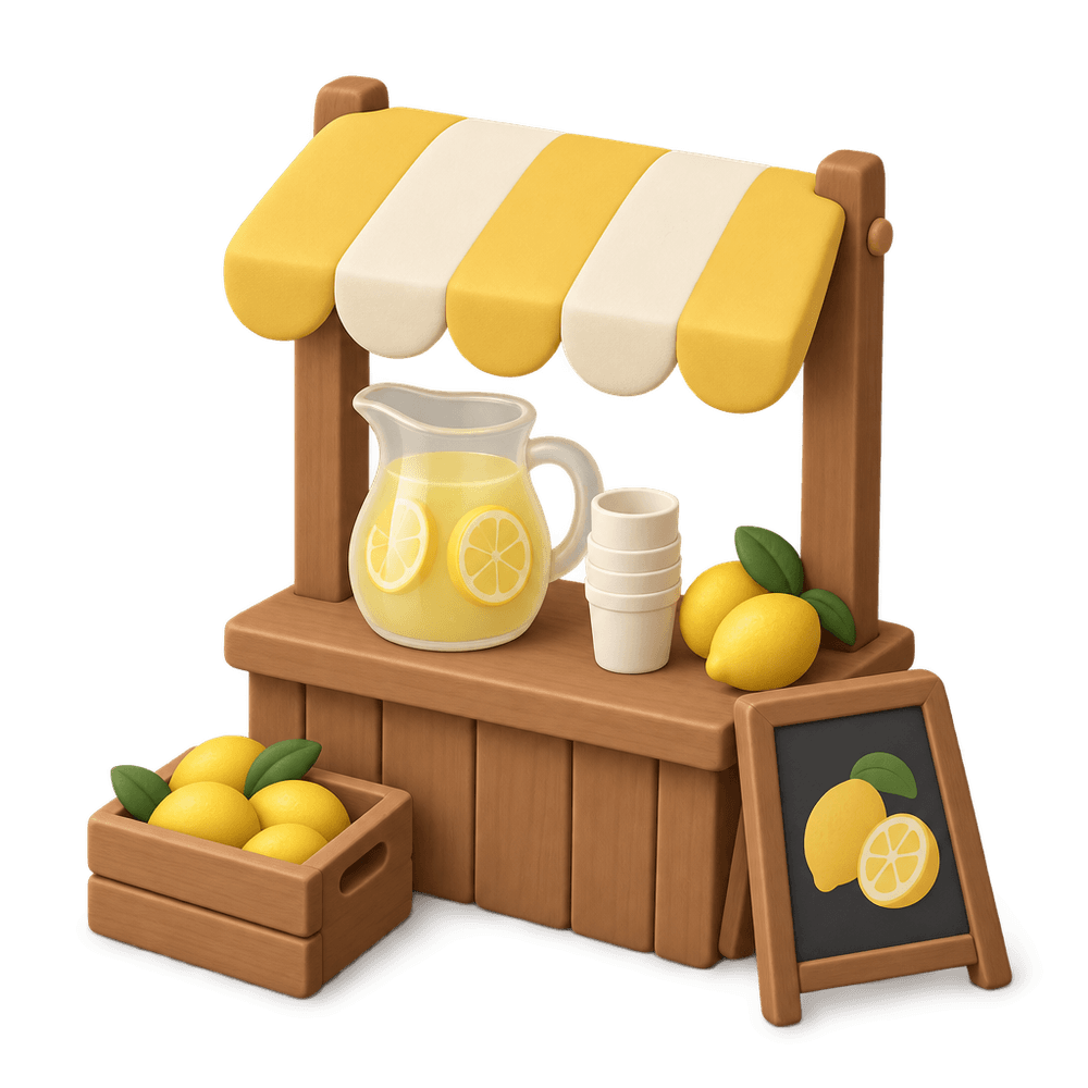 Lemonade Stand 3D icon