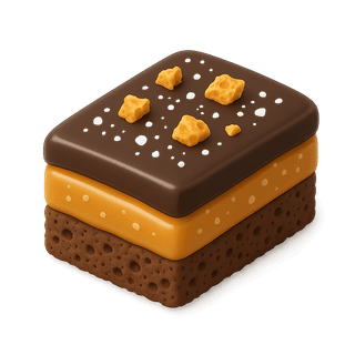 Triple Layer Caramel Crunch Bar