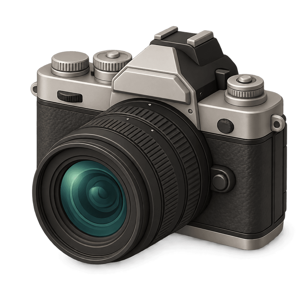 Retro Mirrorless Camera 3D icon