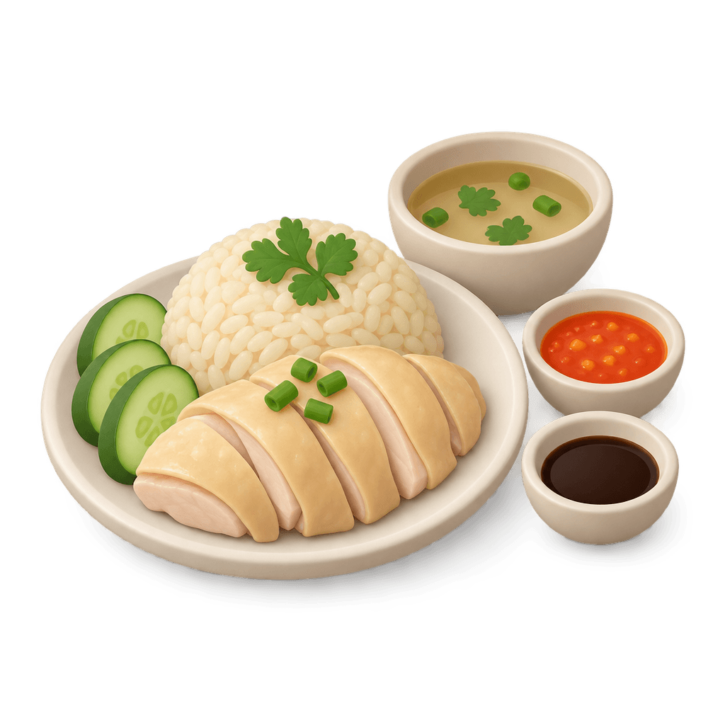 Hainanese Chicken Rice 3D icon