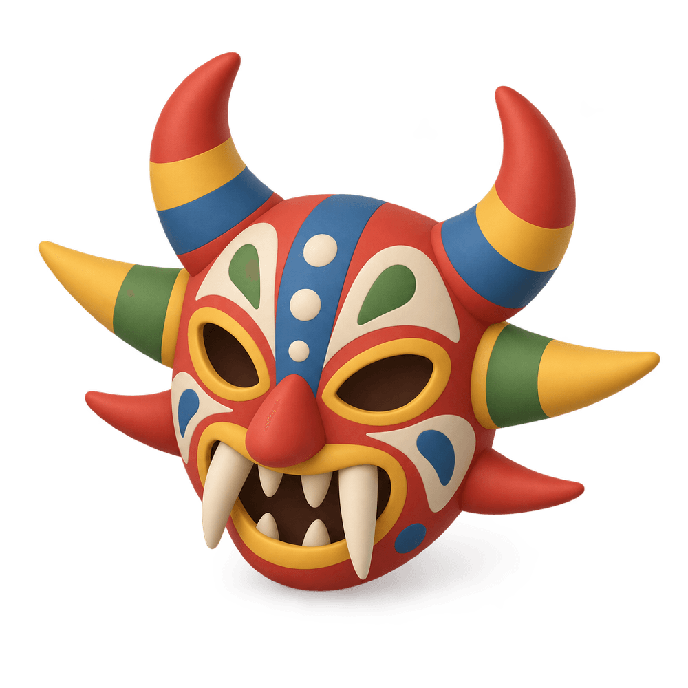 Vejigante Mask 3D icon