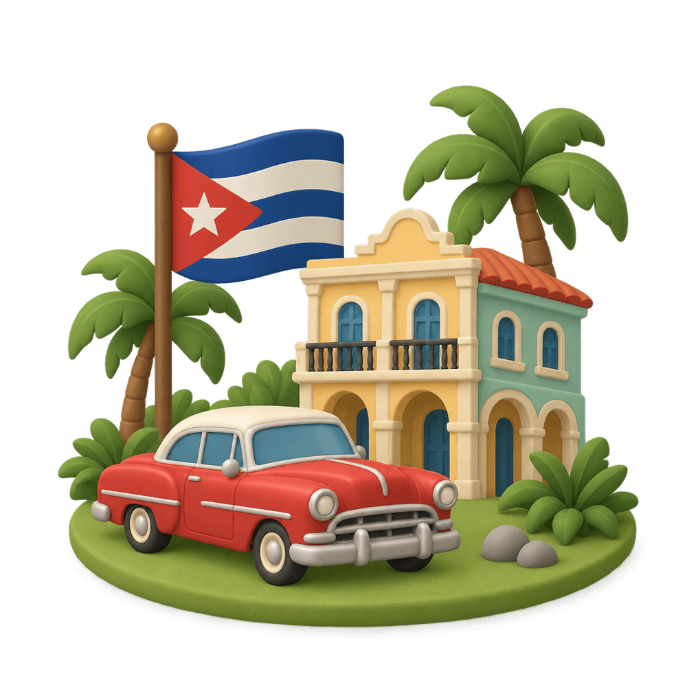 Cuba 3D icon