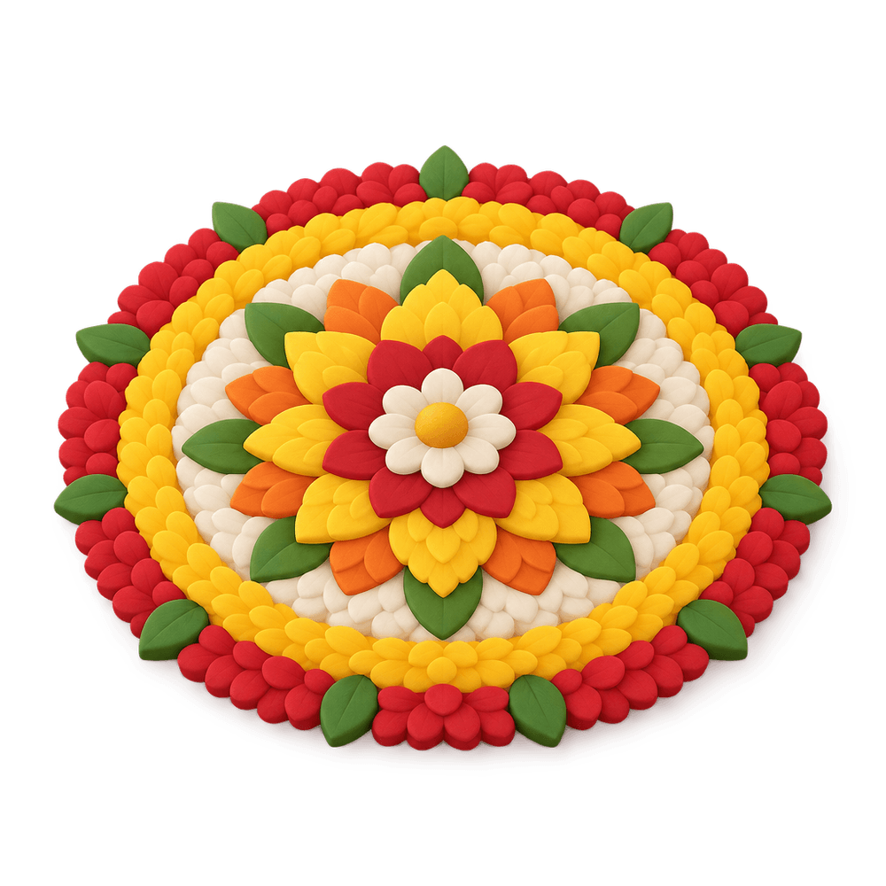 Pookalam Flower Carpet 3D icon