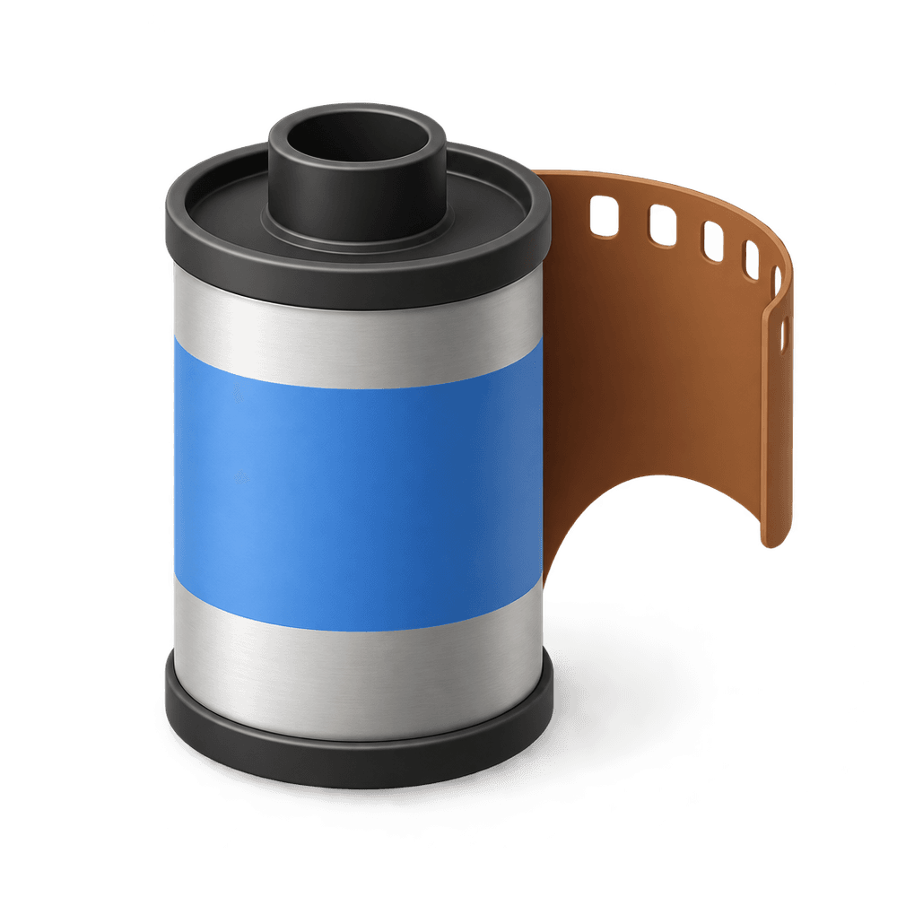 Color Film Canister 3D icon