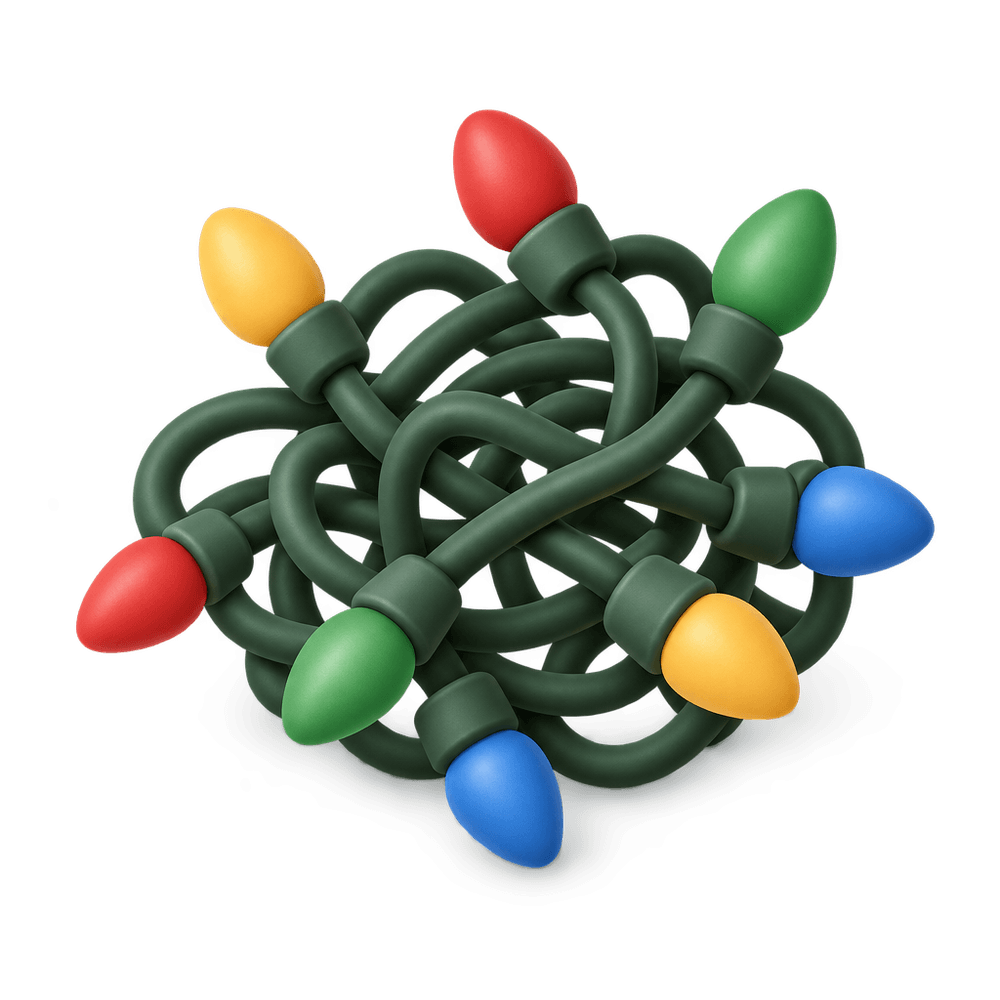 Tangled Christmas Lights 3D icon