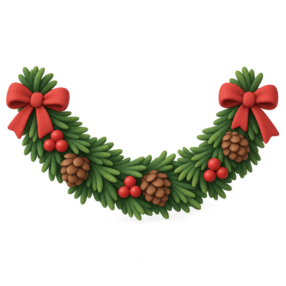 Pine Garland 3D icon