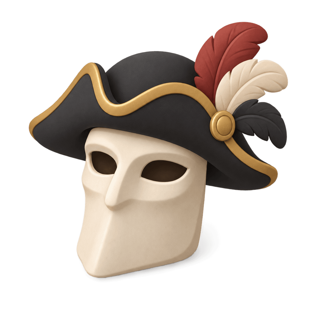 Bauta Mask 3D icon