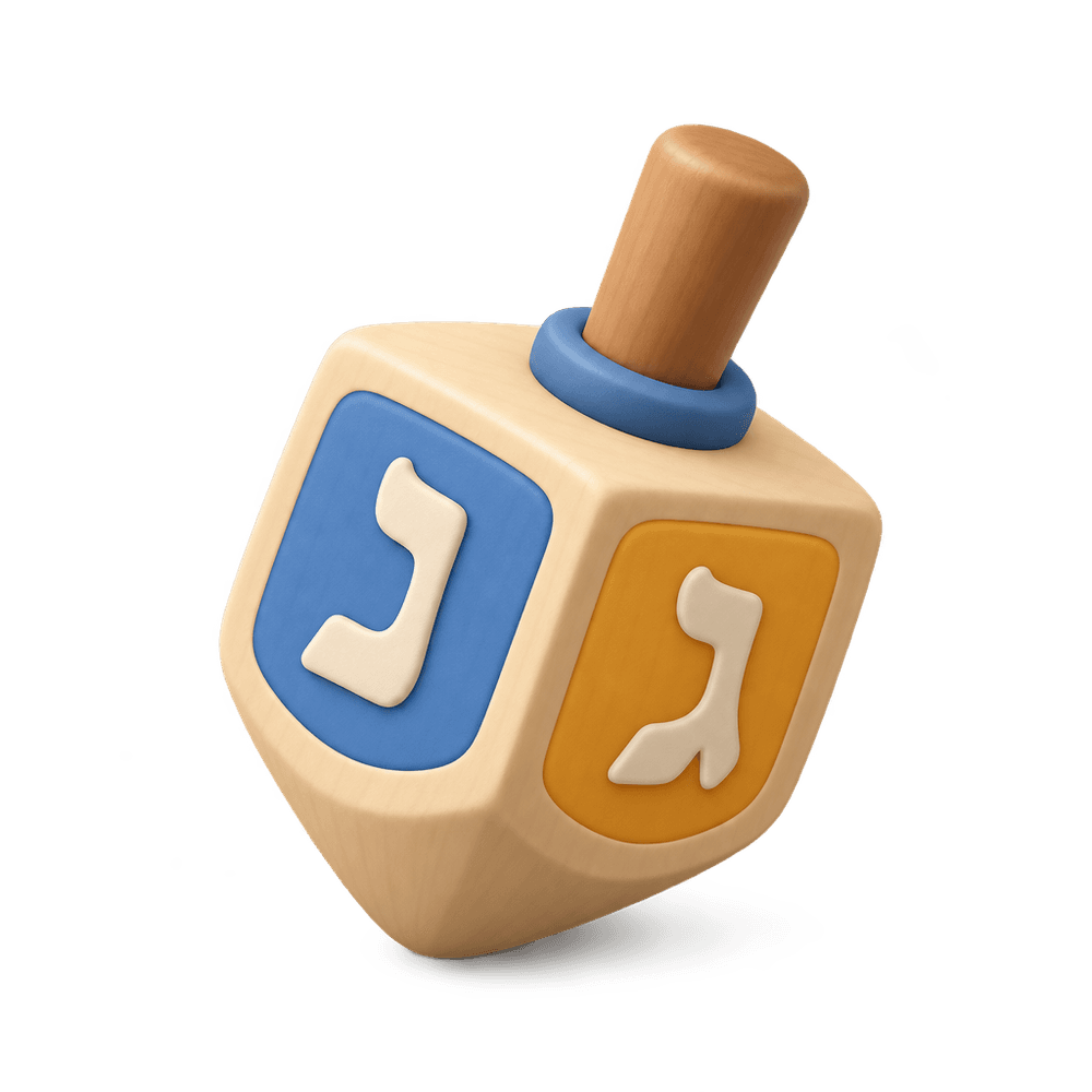 Dreidel 3D icon