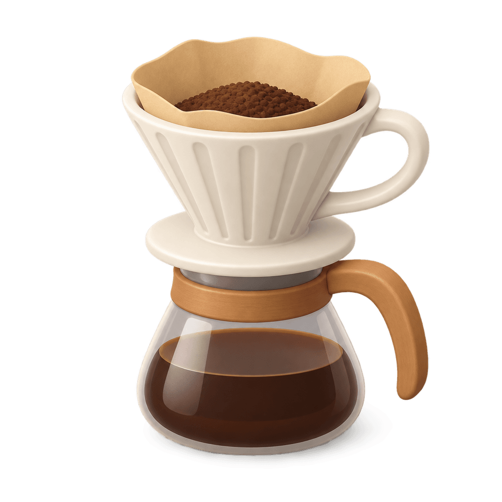 Pour-Over Coffee Dripper 3D icon