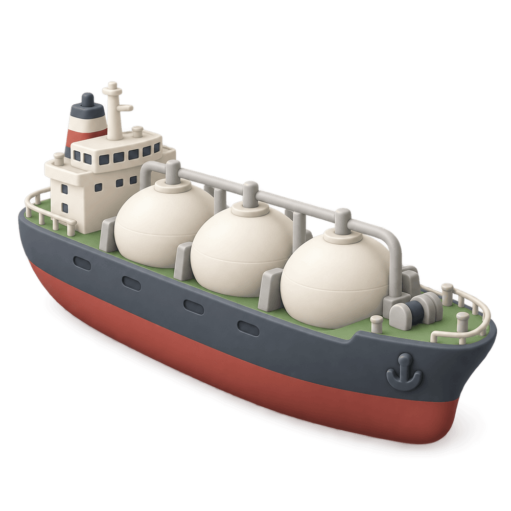 LNG Carrier 3D icon