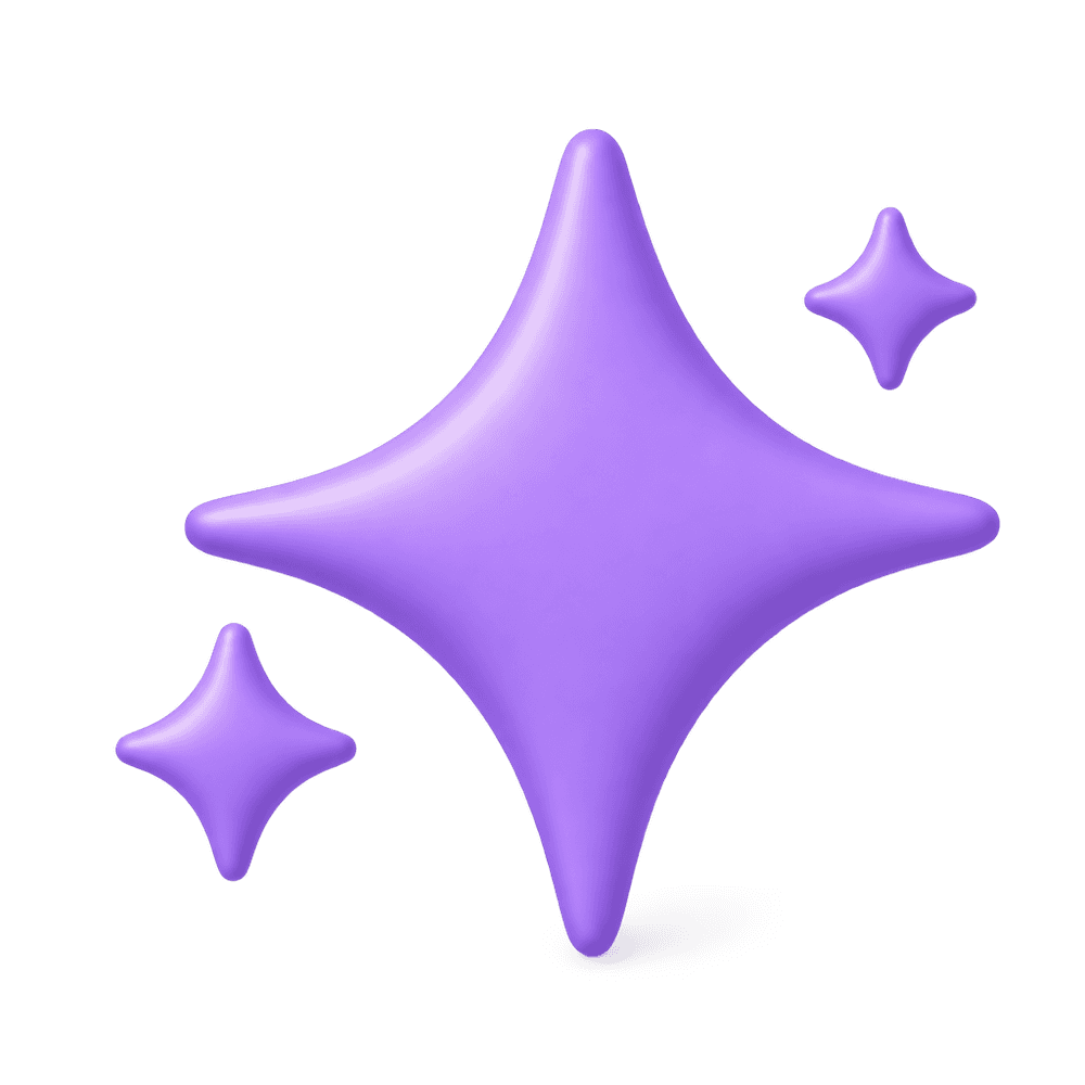 AI Sparkle 3D icon