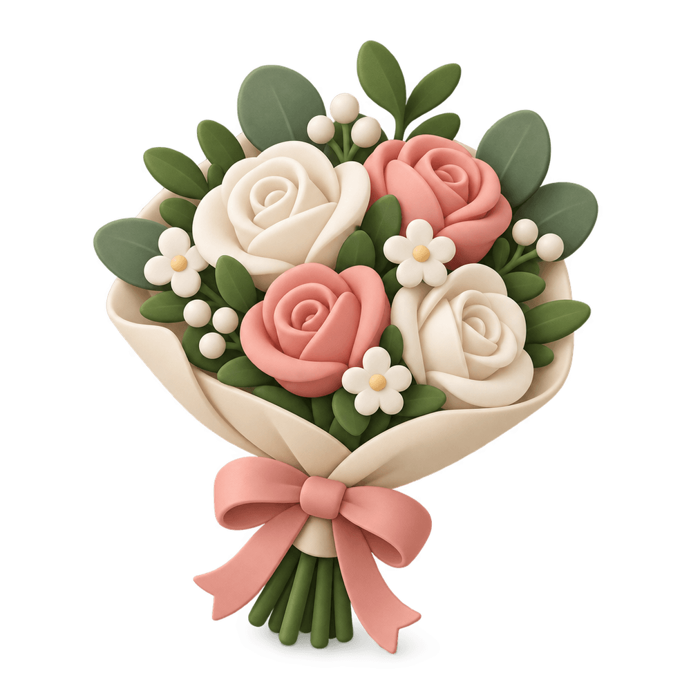Bridal Bouquet 3D icon