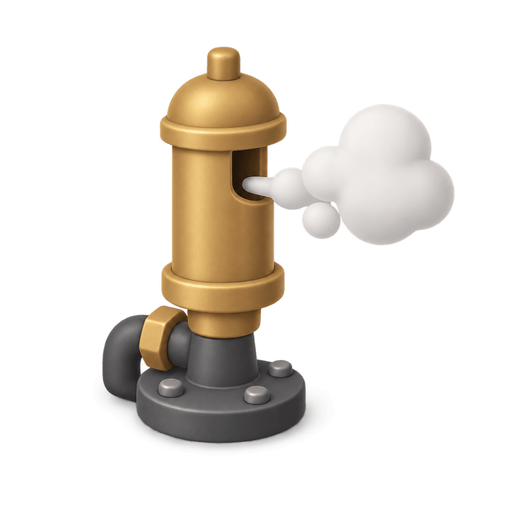 Steam Whistle 3D icon