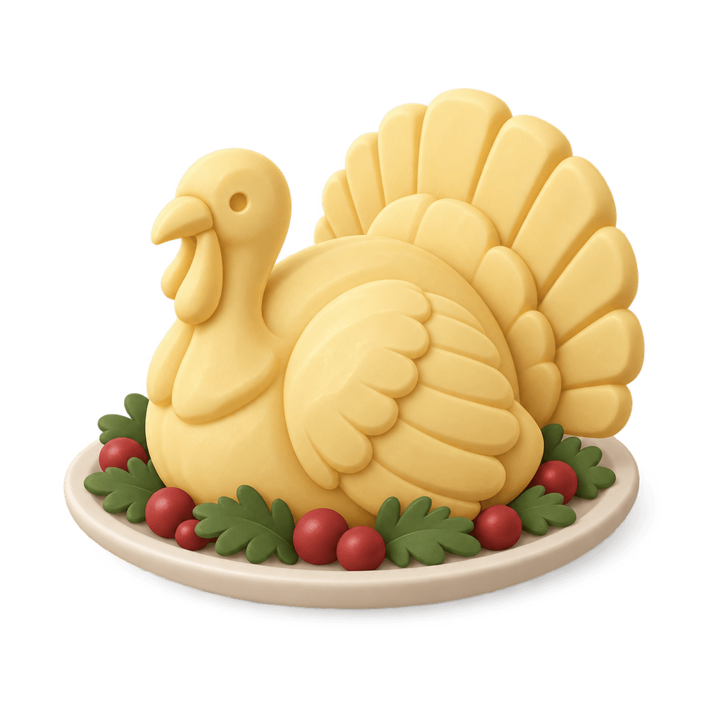 Butter Turkey Sculpture 3D icon