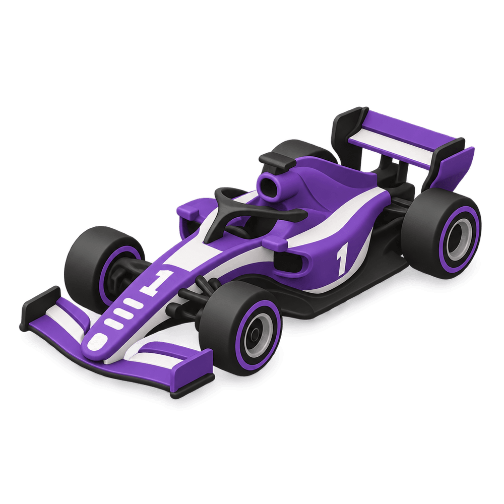 Open-Wheel Race Car 3D icon