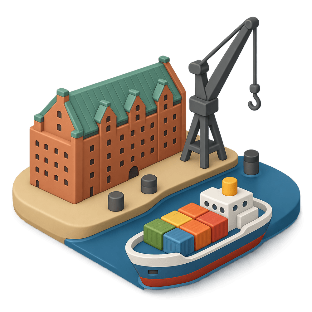 Hamburg 3D icon
