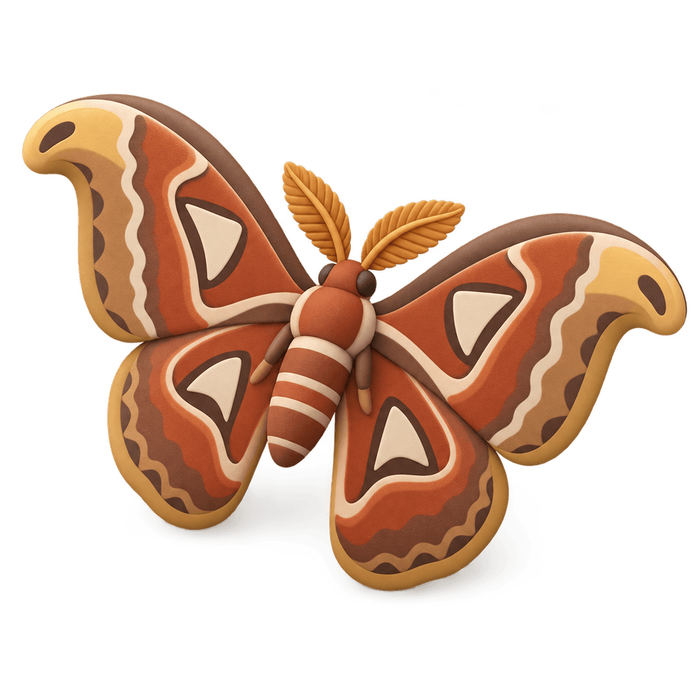 Atlas Moth 3D icon