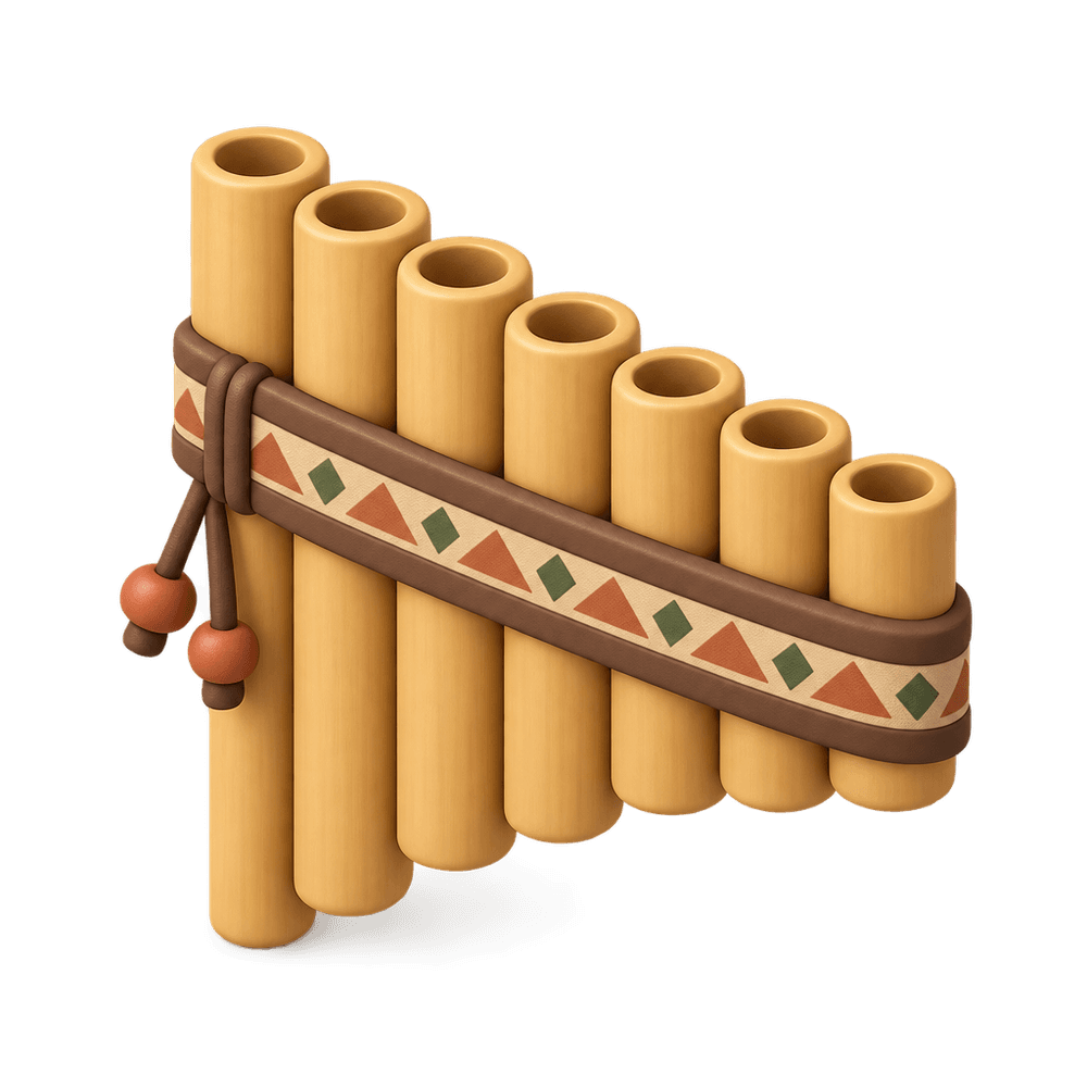 Pan Flute 3D icon