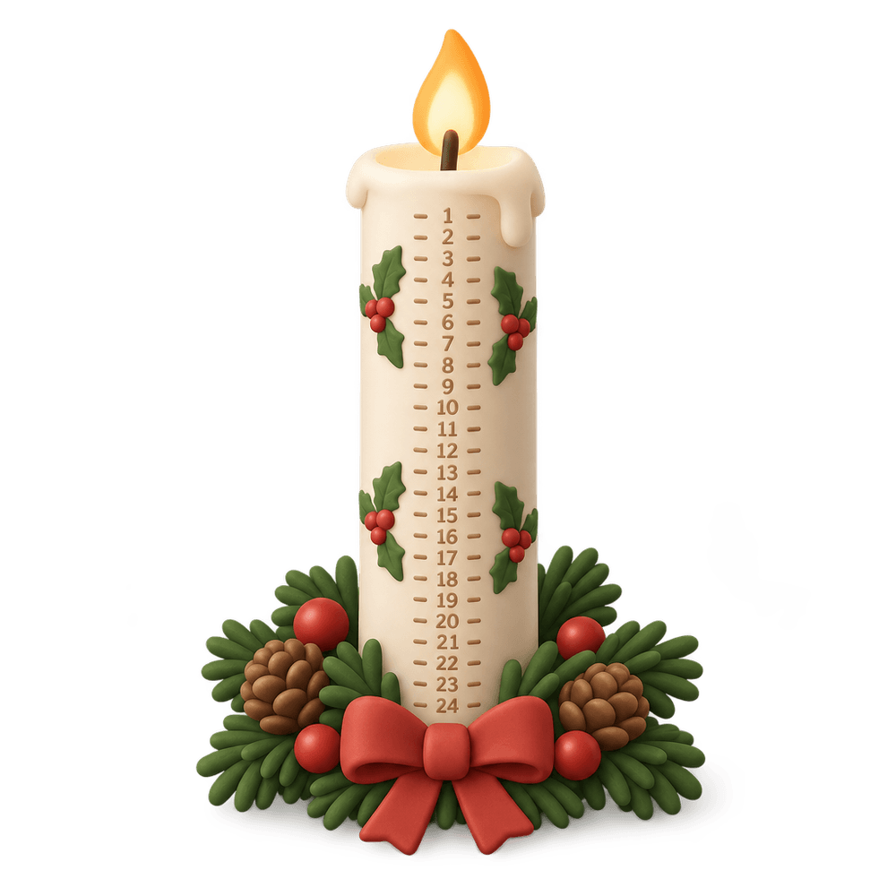 Kalenderlys Candle 3D icon