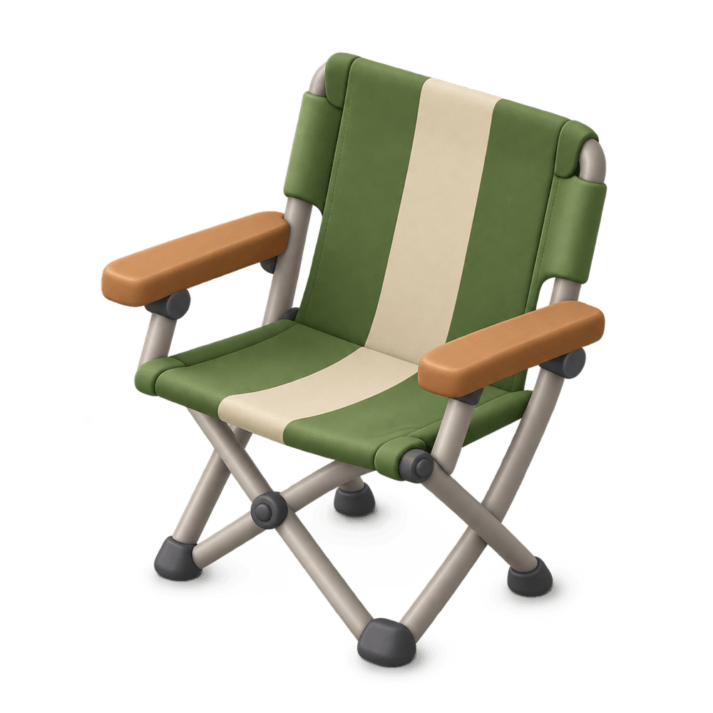 Folding Lawn Chair 3D icon