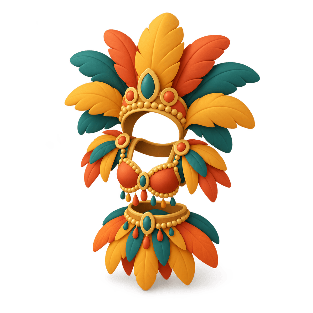 Mas Carnival Costume 3D icon
