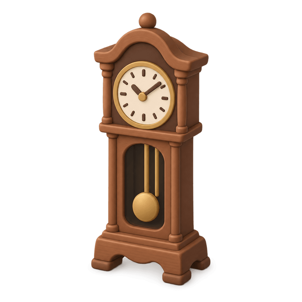 Grandfather Clock 3D icon