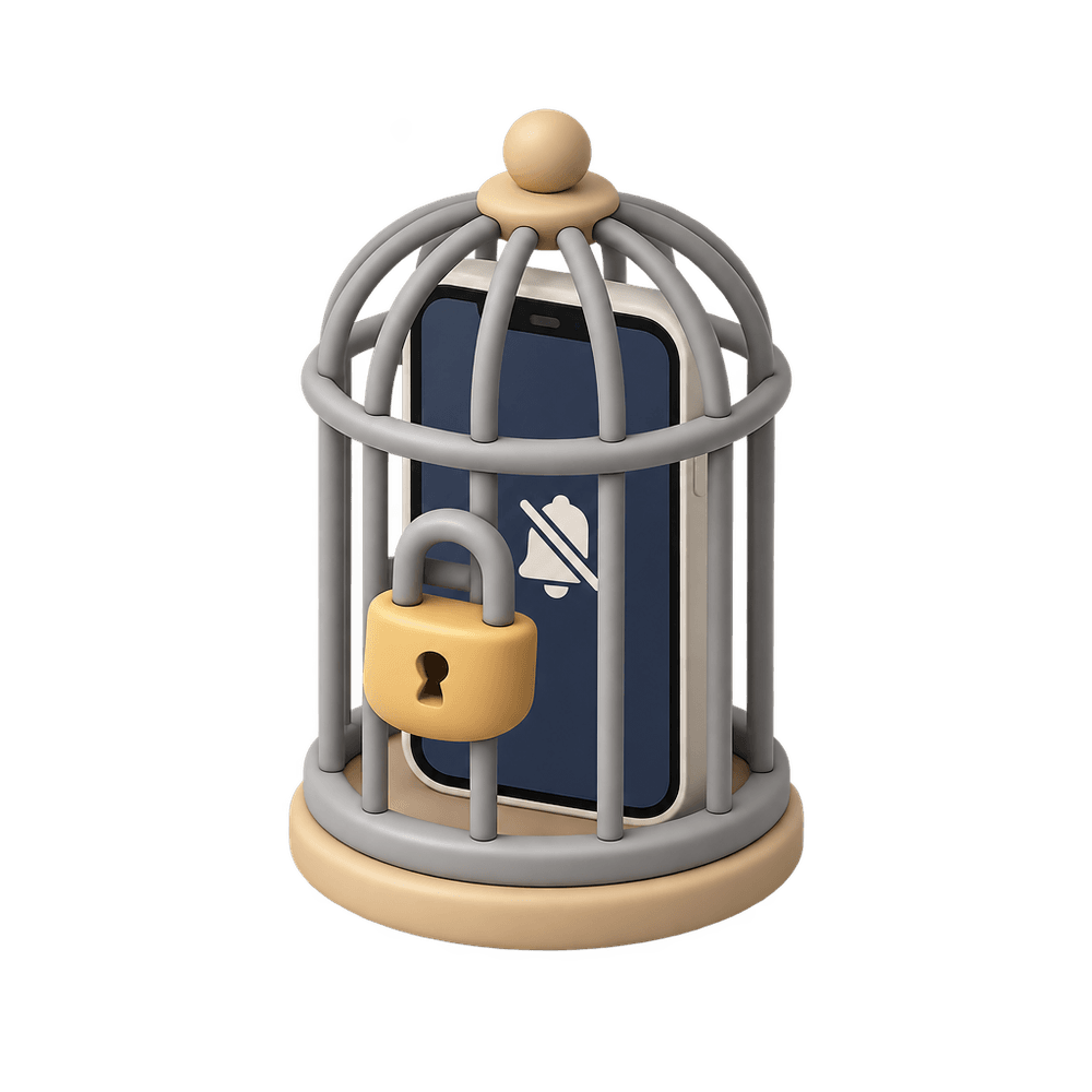 Caged Phone 3D icon