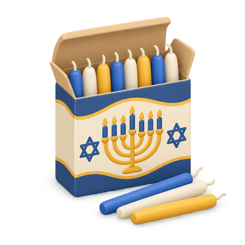 Hanukkah Candle Box 3D icon