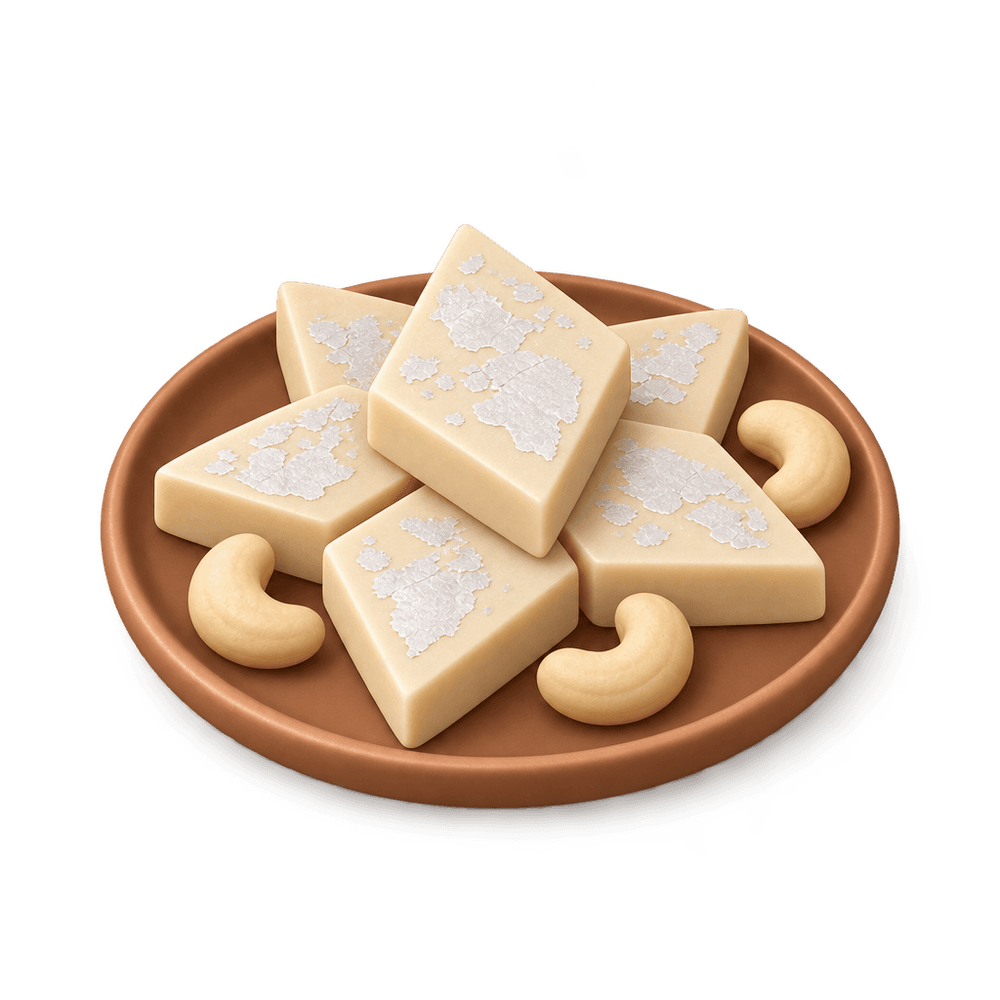 Kaju Katli 3D icon