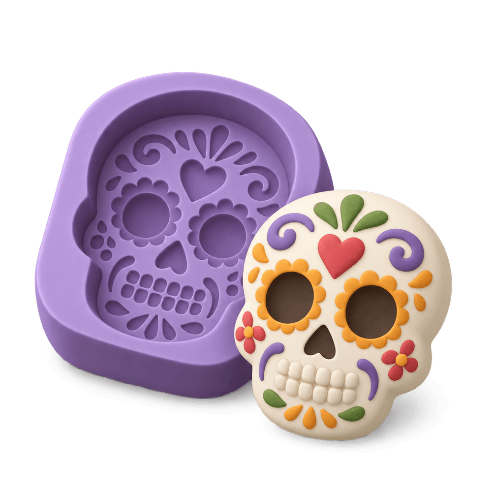 Sugar Skull Mold 3D icon