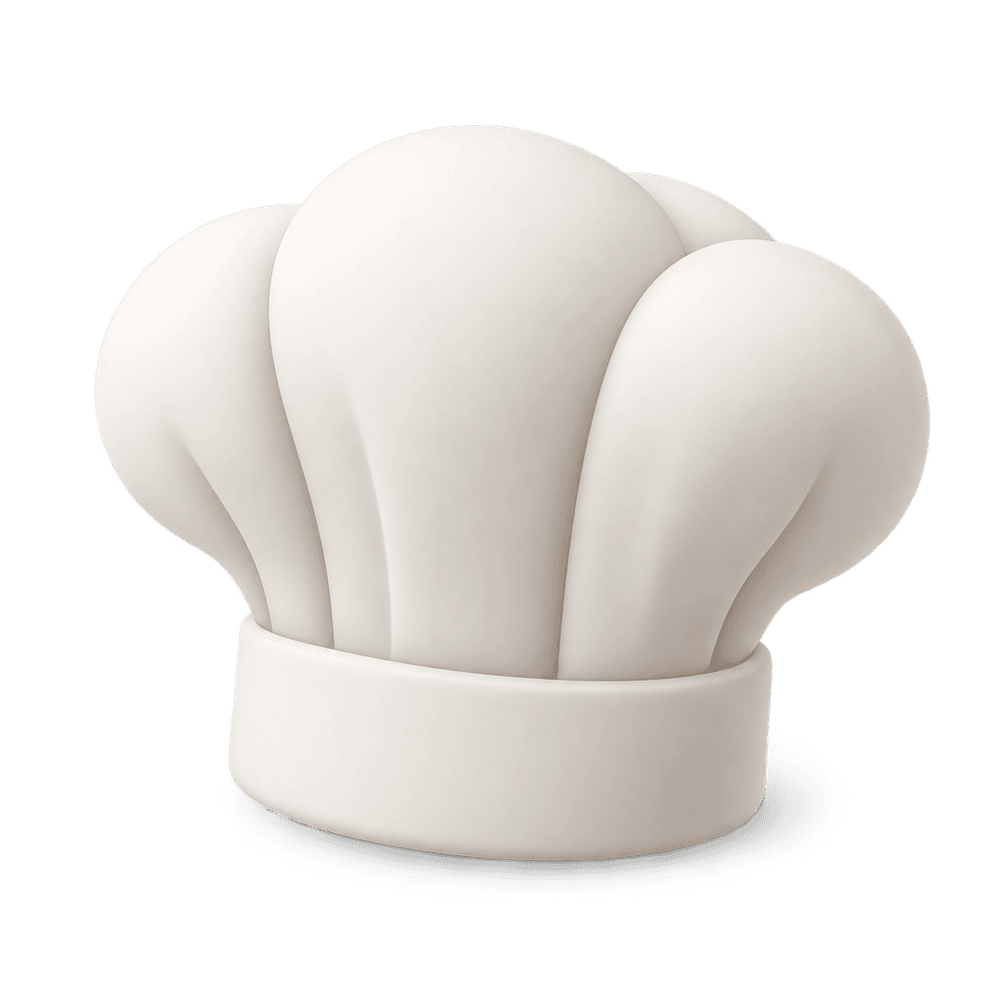 Chef Hat 3D icon