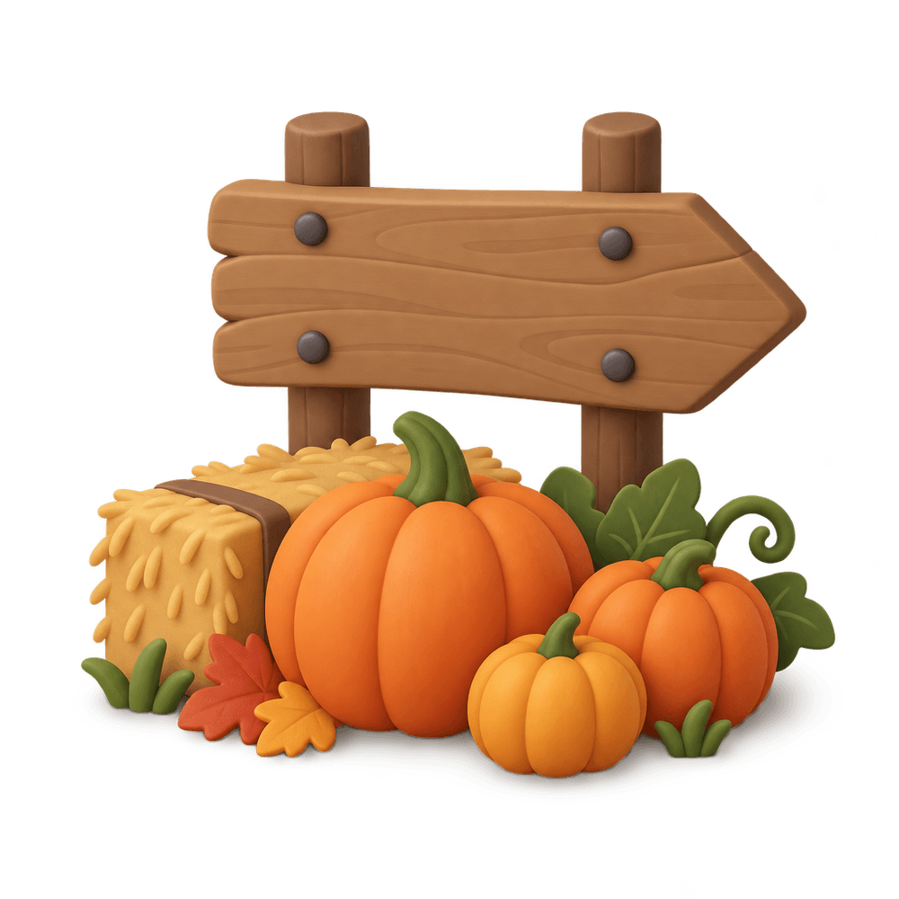 Pumpkin Patch Sign 3D icon
