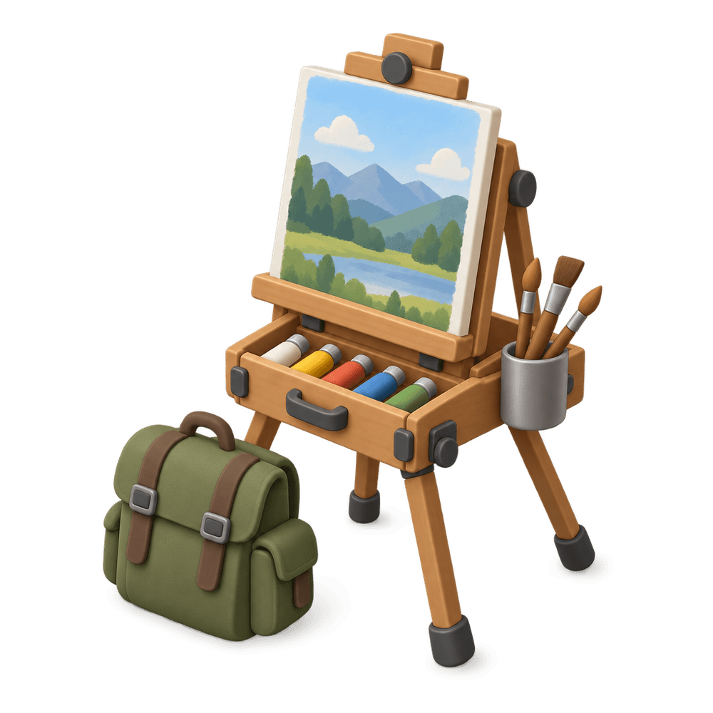 Plein Air Easel 3D icon