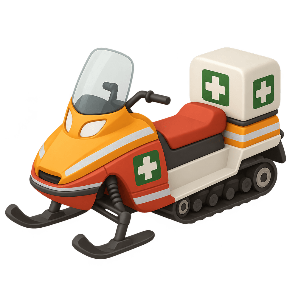 Rescue Snowmobile 3D icon