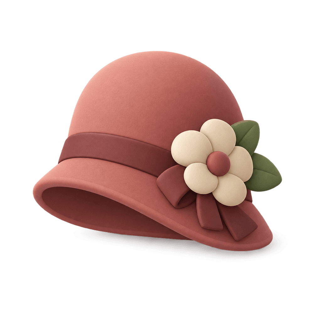 Cloche Hat 3D icon