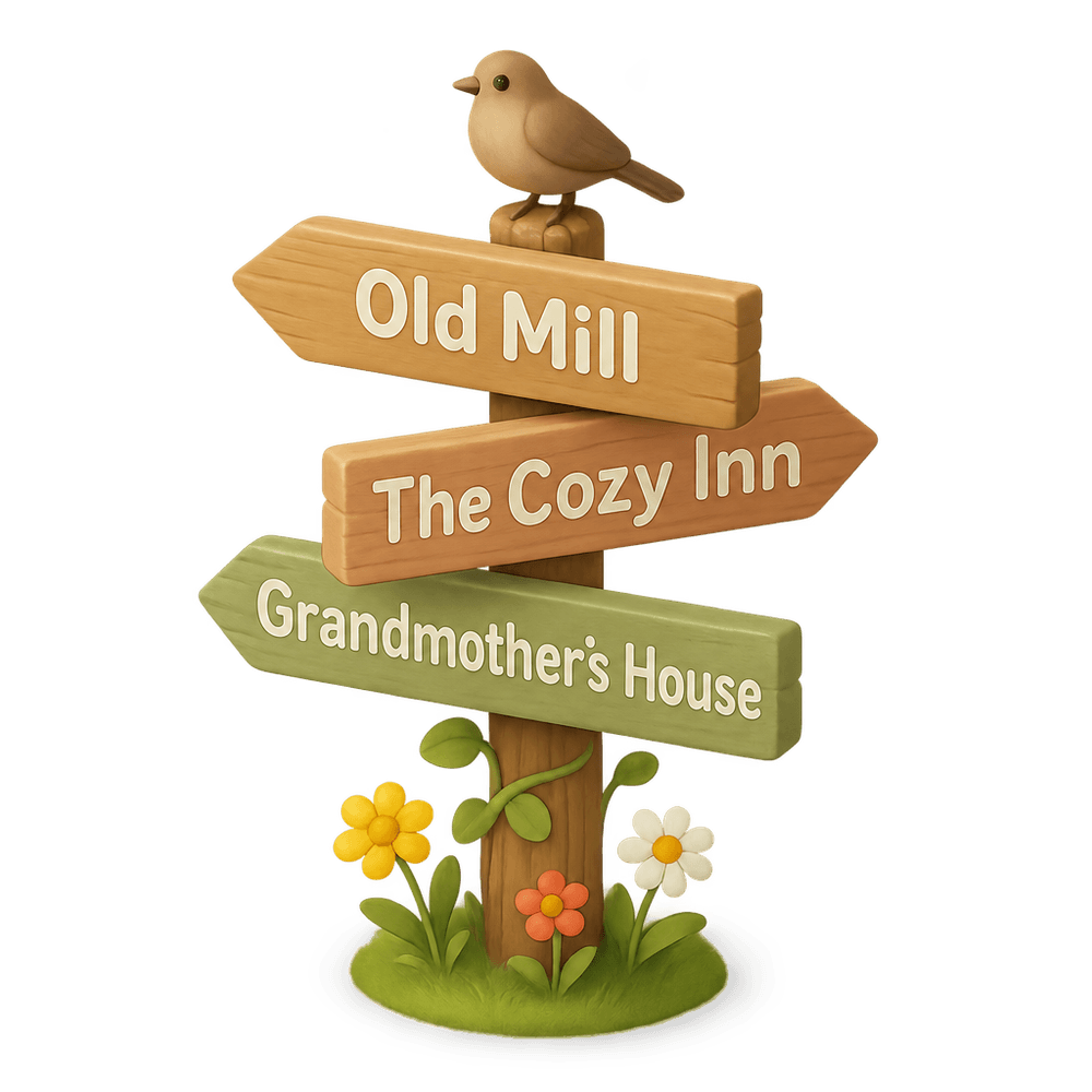 Signpost 3D icon